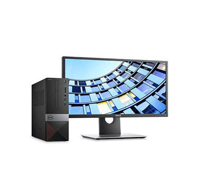dell inspiron 3470 desktop pc (intel core-i3 8th gen/ 4gb ram/ 1tb hdd/ dos/ 19.5 inch monitor/ no dvd/ 1 year warranty), black